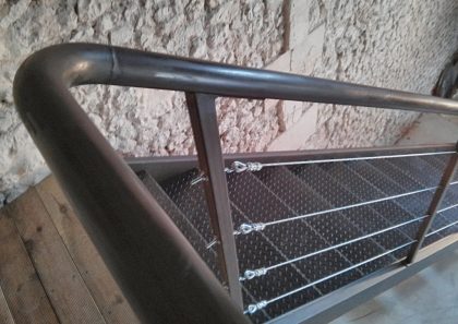 Escalier et garde-corps en acier